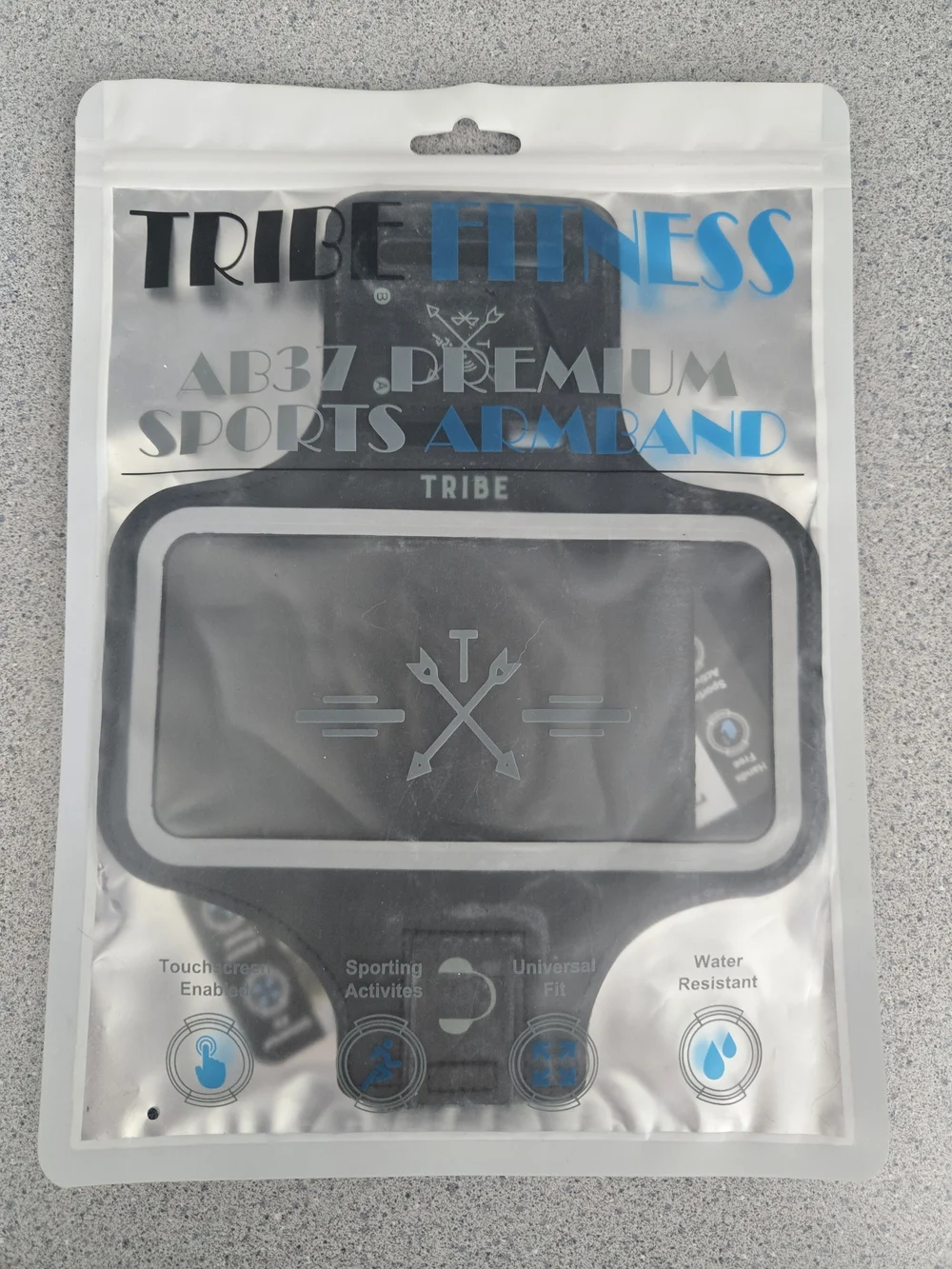 TRIBE  FITNESS Black Sport Armband Phone Holder